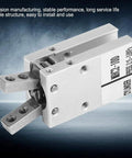 Parallel Style Pneumatic Gripper Finger Cylinder For Industrial Automation MHC2-10D 16D in aluminum alloy, side view