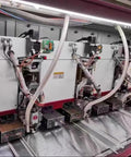 Heavy Duty Flexible Clear Dust Collection Hose Tough As Nails Shop Vacuum Attachment connected to industrial machinery.
