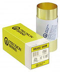 Brass Shim Stock Roll Pro Grade 0.0013 Inch Thick, Half Hard Cold Rolled CDA 260 Alloy, 6 Inch Wide By 100 Inch Long, boxed