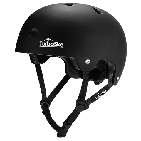 Multi Sport Helmet For Skateboard BMX And Bike, Lightweight Black Protective Gear With 11 Vents, Size Small Medium