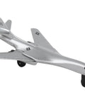 Runway24 B1 Die Cast Vehicle With Connected Runway Pieces Silver For Kids And Collectors Realistic Aircraft Detailing