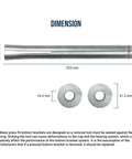 Dimensions of Press Fit Bottom Bracket Tool Kit For BB90 BB92 And Internal Bearings Removal And Installation 22 To 24mm ID Bushings