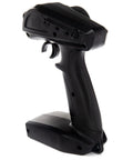 Side view of SLT3 3 Channel 2 4 GHz RC Radio Transmitter Only With Adjustable Steering Trim Throttle Limits And Steering Rate