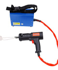 1500W Magnetic Induction Bolt Heater Eats Through Rusted Fasteners In Seconds With Four Coils, portable design with black handle and blue control box.