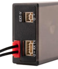 Close-up of ExpressLRS ER8 2.4GHz 8 Channel PWM Receiver With Telemetry For FPV Drones Airplanes And Gliders, showing ports.