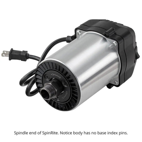 Spindle end of Beefy 3.25HP CNC Router Motor With Soft Start And Variable Speed For Router Lifts, showing 4.2-inch body.