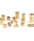250 Piece Brass Knurled Threaded Insert Nuts Kit M2 M3 M4 Female Thread Embedding Assortment With Reusable Storage Case