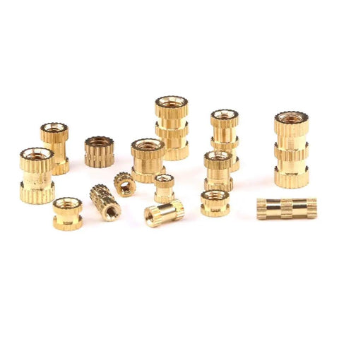 250 Piece Brass Knurled Threaded Insert Nuts Kit M2 M3 M4 Female Thread Embedding Assortment With Reusable Storage Case