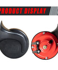 12V UTV Horn Kit With Blue Rocker Switch For Polaris RZR Ranger General Arctic Cat Wildcat Kawasaki Teryx Yamaha Rhino And More, Hella Loud 410 Hz Horn