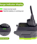 2 In 1 Ryobi 18V Battery Adapter For Dyson V7 And V8 Cordless Vacuums with charge indicator display showing normal work status.