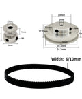 Game Changer 2GT Timing Pulley Kit Drops Speed 4 To 1 For Raw Torque Smooth Moves On 3D Printer Setup Fits Matched 20 And 80 Tooth Gear Set For 6 And 10 Mm Timing Belts Keeps It Rock Solid For Heavy Duty Engraving Jobs Everyday, metal pulleys and 6/10mm belt