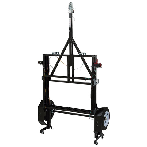 4Ft By 8Ft Steel Folding Utility Trailer Kit Built Tough With 1,170-Pound Payload, 1,400-Pound GVWR, Folded Storage View