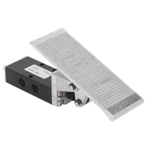 G1/4In Easy Install Pneumatic Foot Pedal Valve 5 Way 2 Position Heavy Duty Aluminum Alloy Air Pressure Control Valve for pipette tips