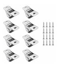 Durable Heavy Hitter 8 Pack Gray Low Profile Mini Caster Wheels With Manganese Brackets For No Sweat Slider Setup Kitchen Storage Boxes Toy Chests And Closet Organizers and screws.