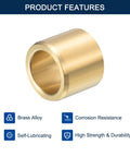Rugged Cast Brass Sleeve Bearing Five Eighths Inch Bore Seven Eighths Inch Outer Diameter Three Quarters Inch Length Self Lubricating Bushing For Plain Shafts Built Tough With Wear Resistance High Load Capacity Corrosion Resistant brass sleeve bearing