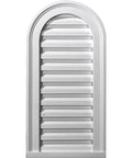 Paint Ready Cathedral Gable Vent Louver 18 Inch Wide 30 Inch High One And A Quarter Inch Projection Exterior Endurathane Vent
