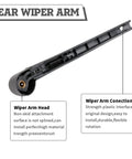 Rear Wiper Arm Kit With Blade Cap Nut And Wrench For VW Atlas 2017-2025 Replacement Back Window Wiper Assembly close-up