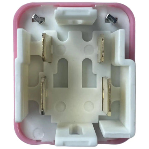 Straight Swap Traction Control And Abs Relay Plug And Play Direct Fit Replacement For Toyota 4Runner Tacoma Tundra Land Cruiser Gx470 Lx470 8963324010 Engine Bay Fuse Box interior view of relay plug showing electrical contacts.
