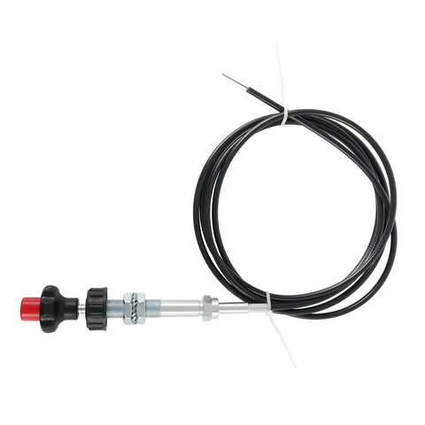Control Cables With 2 Inch Black Knob 10 Foot Length Universal Fit Replacement 55204 For Throttles, Levers And Machinery
