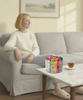 Snag This Smooth Spinning Four Section Drink Packet Organizer With BPA Free Clear Plastic Material For Quick Coffee Sugar And Mix Access, arranged on a table.