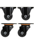 Heavy Duty Nylon Castor Wheels Set Of 4 75Mm Industrial Swivel Casters With Locking Brakes for heavy equipment and furniture.