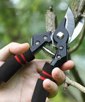 Heavy Duty Garden Pruning Shears For Precise Cuts In Flowers And Plants With Durable Stainless Steel Blades cutting a branch