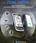 Ultra Thin GPS Bike Computer With 2.3 Inch Laminated Screen Wireless IPX7 Waterproof Bluetooth ANT Plus Cycling Computer