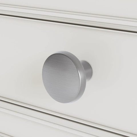 15 Pack Brushed Nickel Cabinet Knobs Round Kitchen Handles Zinc Alloy Hardware for Dresser Drawer Desk Cupboard Durable Finish