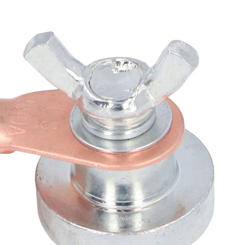 Grab The Deal On These 8 Piece Portable Welding Magnetic Ground Clamps For Steel, close-up view of metal magnetic clamp.