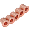 Top Tier 220819 Plasma Electrode Tip Brass Nozzle Set For PMX 65 85 105 Cutters Fits 45A 65A, five brass nozzles lined up.