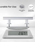 12 Inch Stainless Steel Sliding Barn Door Handles And Pulls Double Sided Hardware Set showing heavy duty steel on scale