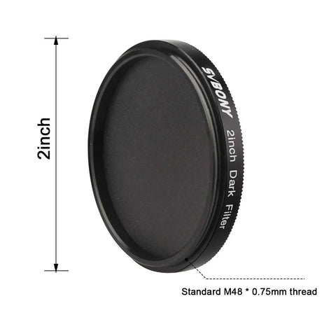 Dark Frame Imaging Filter 2 Inch For Astrophotography Keep Night Sky Shots Clean And Pixel Perfect By Blocking Sensor Light