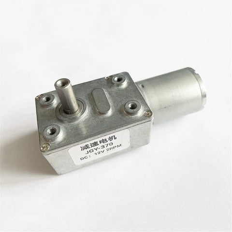 Hella Durable Metal Worm Gear Speed Reducer Motor 6V 12V 24V DC Reversible Plug And Play Operation Strong 30Kg Cm Torque close-up view
