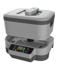 Top Shelf 1.2 Liter Ultrasonic Cleaner Featuring Slick Stainless Steel Tank And Easy Touch Controls For Knockout Results On Jewelry Watches Rings And Cosmetics, displaying digital screen and ergonomic design.