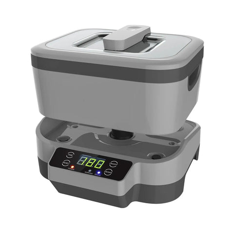 Get Your Bling And Dental Gear Sparkling With This Handy 1.2L Ultrasonic Cleaner Machine stainless steel tank with LED display.
