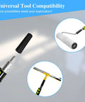 20 Inch Spiked Roller Kit With Adjustable Handle, Cover, Spiked Shoes, And Gloves For Epoxy Resin, Cement, And Concrete Floor Coatings