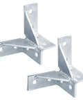 Two Pack Double Corner Connector For One And Five Eighths Inch Strut Channel Wing Shaped Fitting Brackets Heavy Duty Electro Galvanized