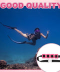 Diver using Four Piece Scuba Weight Belt Set with Nylon Coated Diving Weights 1.1lb Each Metal Block Buckle in underwater scene.