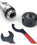 Top Tier High Precision Collet Chuck For Mta2 Mta3 Mta4 And Er Tool Holders with tools and locking nut for heavy duty milling.