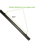 1 Channel Tooless Steel Vertical Duct Cable Manager For 34 Inch Rack With Tray Mount