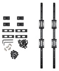 1000mm Linear Guide Kit With Four HGH15CA Carriage Blocks And End Stops, Dual Rails For Smooth Low Noise Linear Motion