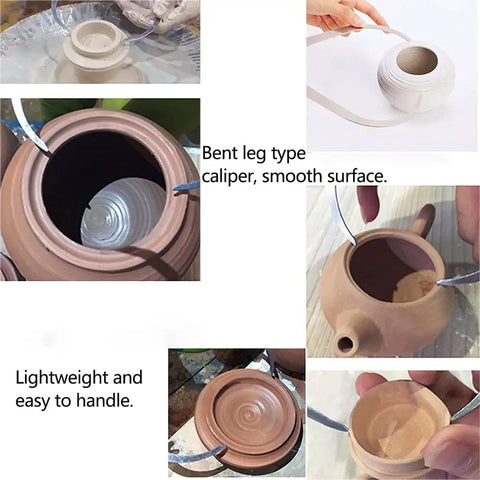 Top Notch Ten Inch Clay Caliper Tool Leveraging Sweet Wing Nut Adjustments For Seamless Pottery Ceramic Modeling And Studio Carving Without The Hiccups Of Fiddly Knobs Because Creators Want Spot On Measurements Daily