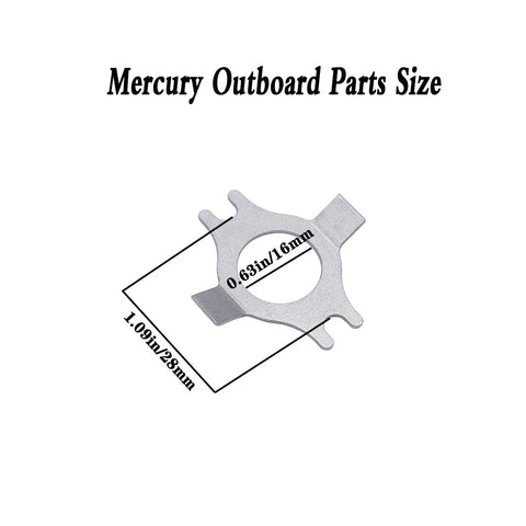 Propeller Tab Washer 14 76281 Outboard Prop Washer Replaces Sierra 18 3204 For Mercury Mariner 25 70HP with dimensions