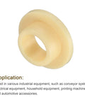 Precision flanged sleeve bearing from Four Piece Pack Of Precision Flanged Sleeve Bearings Crafted From High Grade Pom Plastic.