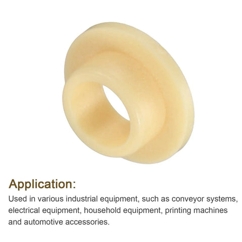 Precision flanged sleeve bearing from Four Piece Pack Of Precision Flanged Sleeve Bearings Crafted From High Grade Pom Plastic.