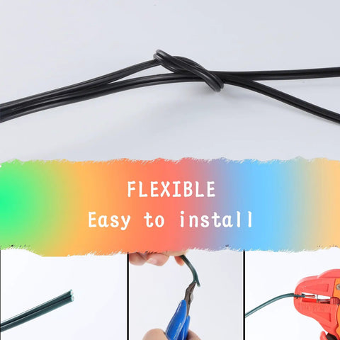 500 Foot Black SPT-2 Zip Cord Extension Cable 18 Gauge 2 Conductor UL Listed Wire flexibility demonstration