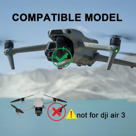 Compatible model image for Gimbal Ribbon Cable Replacement for Air 3s Drone showing correct and incorrect drone models.