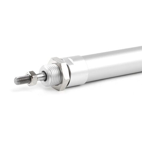 Aluminum Alloy Pneumatic Mini Air Cylinder 16mm Bore 100mm Stroke Double Acting With NPT 1/8 Port 14 To 130 PSI Working Pressure