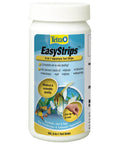 Top Shelf Six In One Aquarium Water Test Strips For Freshwater And Saltwater Tanks in a 100 count container.