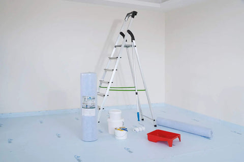 Temporary Floor Protection Roll 36 Inch By 100 Foot Anti Slip Surface Easy To Apply Paint Proof Reusable in remodeling room